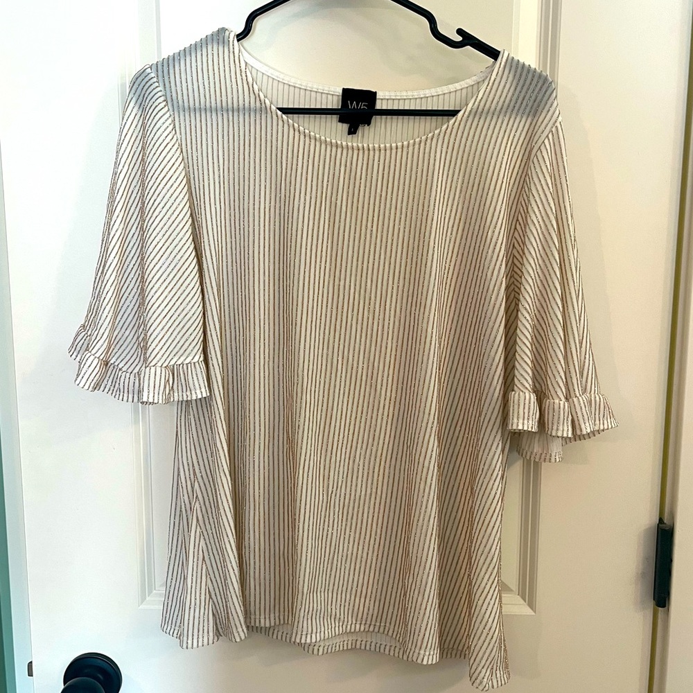W5 Large Gold+Silver Blouse